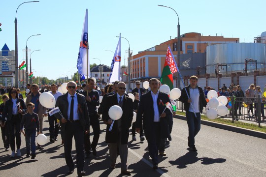 Коллектив РУП "Брестэнерго" принял участие в торжественных мероприятиях, посвященных Дню Победы